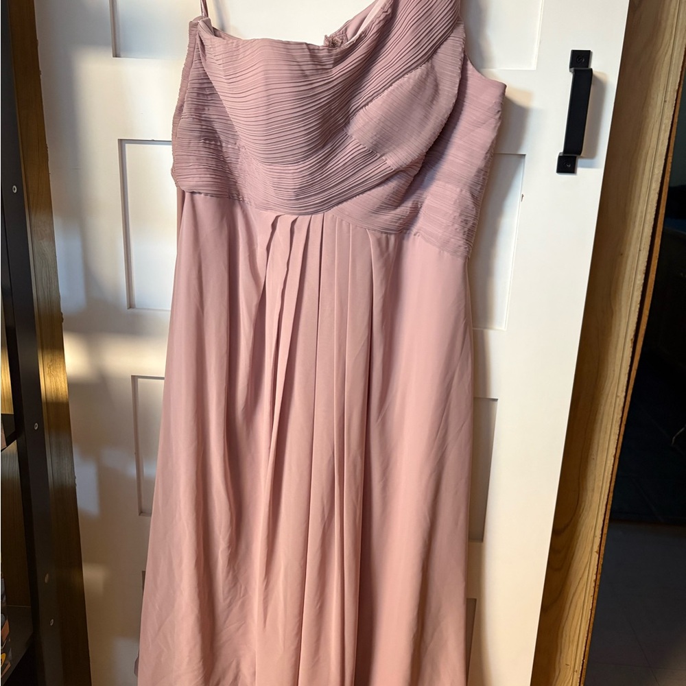 Mori Lee Dusty Rose Pleated Bodice A-Line Wedding Dress